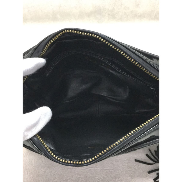 Chanel Leather Enamel Chain Shoulder Bag - Picture 6 of 7